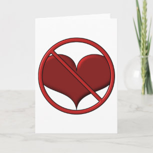 Cartes Pour Fêtes Annuelles Anti Valentine's Day Heart : S.A.D. par Sonja A.S.