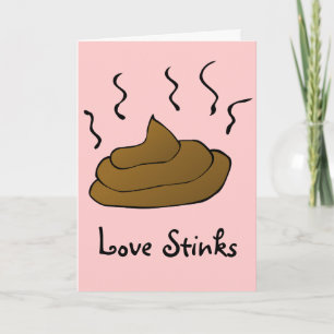 Cartes Pour Fêtes Annuelles Anti-Valentines : L'amour n'est qu'un tas de conne