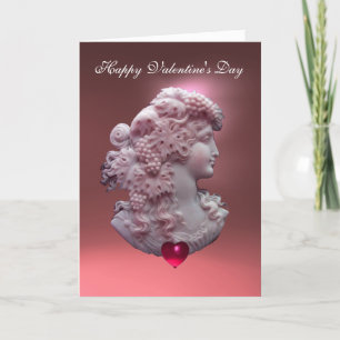 Cartes Pour Fêtes Annuelles ANTIQUE CAMEO, DAME AUX PÂTES Saint-Valentin