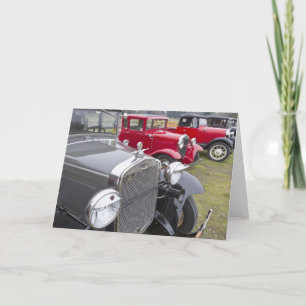 Cartes Pour Fêtes Annuelles Antique Ford automobiles