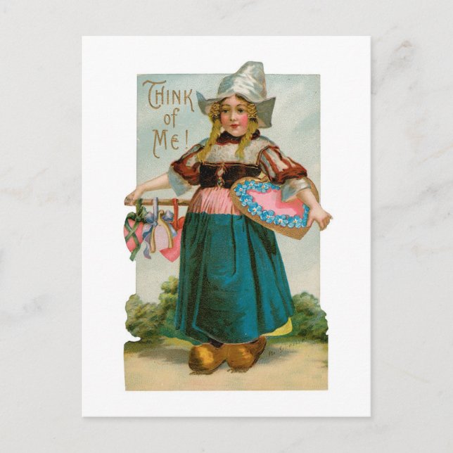Cartes Pour Fêtes Annuelles Antique Valentine (Devant)