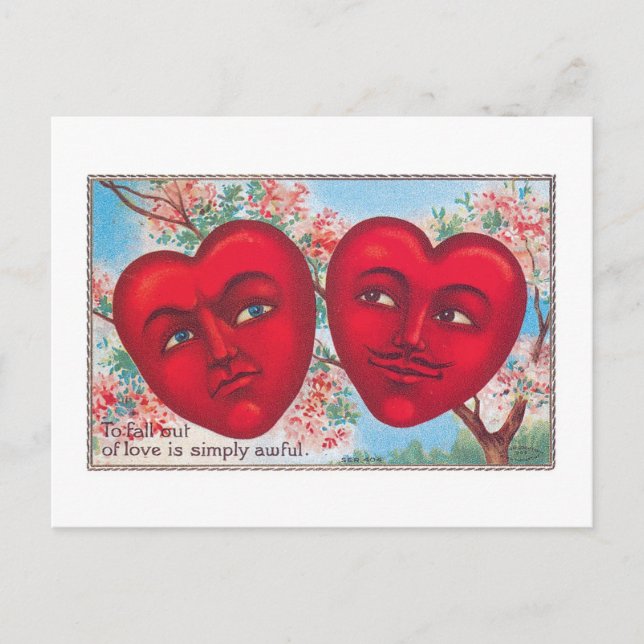 Cartes Pour Fêtes Annuelles Antique Valentine (Devant)