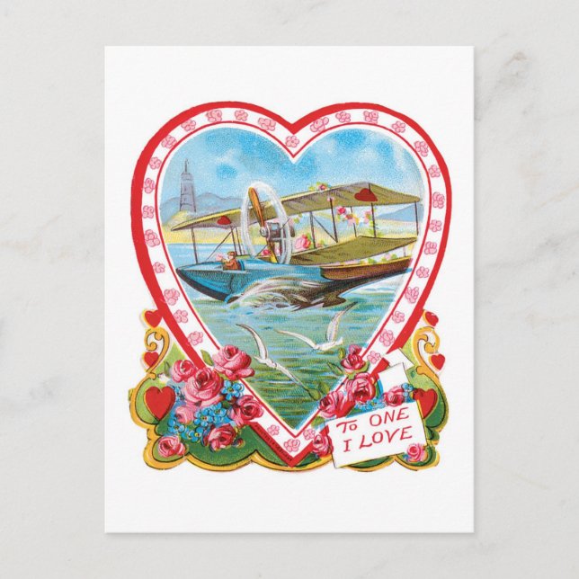 Cartes Pour Fêtes Annuelles Antique Valentine (Devant)