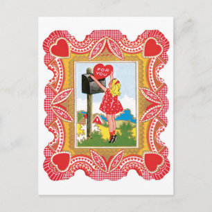 Cartes Pour Fêtes Annuelles Antique Valentine