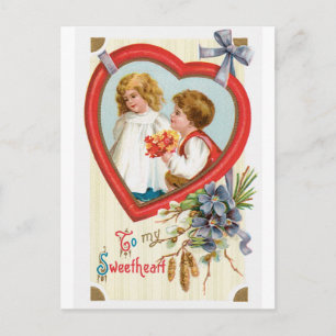 Cartes Pour Fêtes Annuelles Antique Valentine