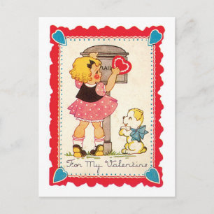 Cartes Pour Fêtes Annuelles Antique Valentine