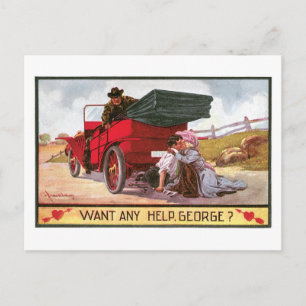 Cartes Pour Fêtes Annuelles Antique Valentine