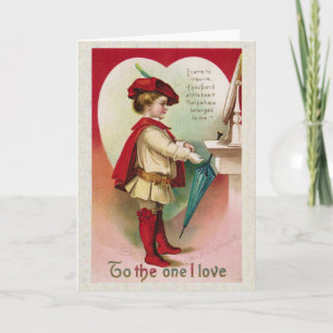 Cartes Pour Fêtes Annuelles Antique Valentine "À celui que j'aime"