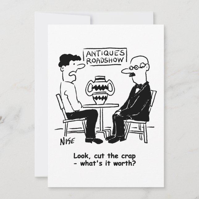 Cartes Pour Fêtes Annuelles Antiquités Expert. Ça vaut la peine d'une évaluati (Devant)
