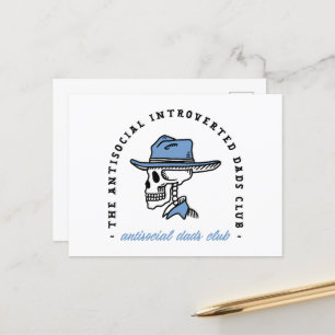 Cartes Pour Fêtes Annuelles Antisocial dads club introverti cowboy papa drôle