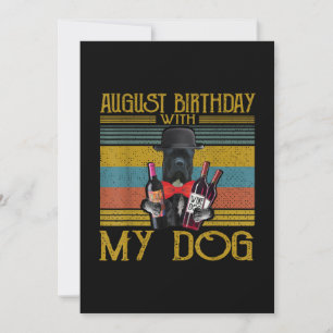 Cartes Pour Fêtes Annuelles Août Anniversaire Avec Mon Canne Corso Chien 2020