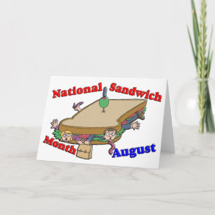 Cartes Pour Fêtes Annuelles Août - Mois national des sandwichs