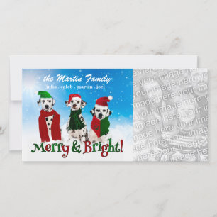 Cartes Pour Fêtes Annuelles APAL - Chiens dalmatiens de Noël dans des