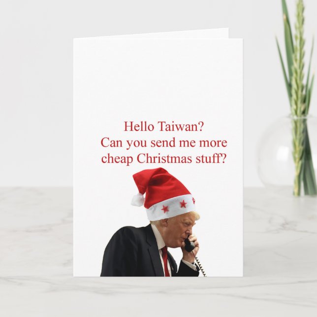 Cartes Pour Fêtes Annuelles Appel de Noël de l'atout à Taïwan (Devant)
