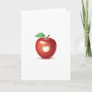Cartes Pour Fêtes Annuelles Apple heart