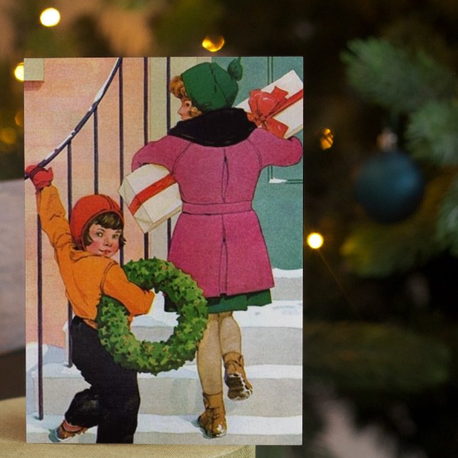Cartes Pour Fêtes Annuelles Apporter la fête de Noël (Créateur téléchargé)