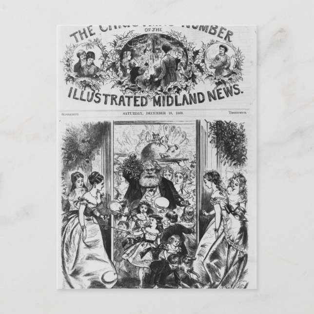 Cartes Pour Fêtes Annuelles Apporter Noël (Devant)