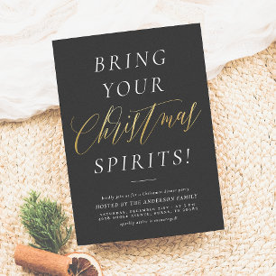Cartes Pour Fêtes Annuelles Apportez vos spiritueux de Noël Noël