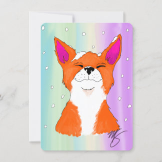 Cartes Pour Fêtes Annuelles Apprécier la neige !