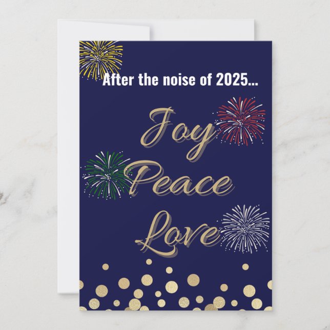 Cartes Pour Fêtes Annuelles Après le bruit de Noël 2025 | (Devant)