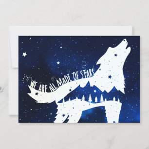 Cartes Pour Fêtes Annuelles Aquarelle Blue Stars Dream Cosmational Inspiration