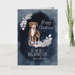 Cartes Pour Fêtes Annuelles Aquarelle customisée Entlebucher Mountain Dog