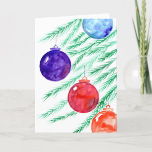 Cartes Pour Fêtes Annuelles Aquarelle de Noël