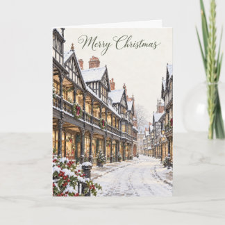 Cartes Pour Fêtes Annuelles Aquarelle de Noël de Chester Rows