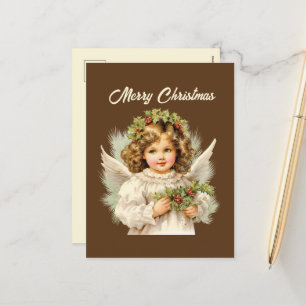 Cartes Pour Fêtes Annuelles Aquarelle de Noël festive Angel