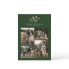 Aquarelle de Noël Floral Cinq photo Collage