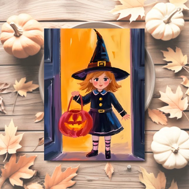 Cartes Pour Fêtes Annuelles Aquarelle d'Halloween (Créateur téléchargé)
