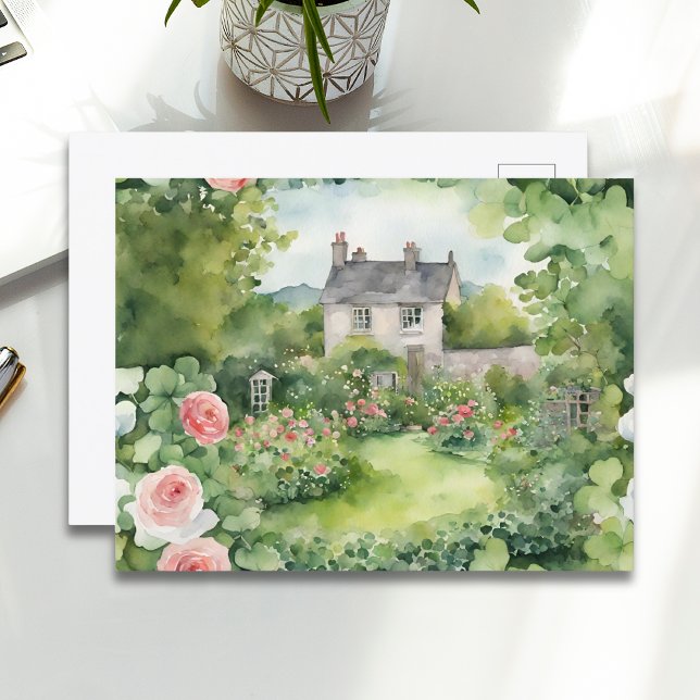 Cartes Pour Fêtes Annuelles Aquarelle esthétique Jour de la Saint Patrick irla (Créateur téléchargé)
