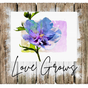 Cartes Pour Fêtes Annuelles Aquarelle florale Rose Valentine's