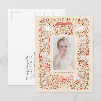 Cartes Pour Fêtes Annuelles Aquarelle Forestière