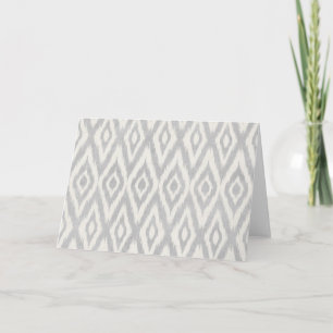 Cartes Pour Fêtes Annuelles Aquarelle gris Aztec Pastel Ikat doux géométrique