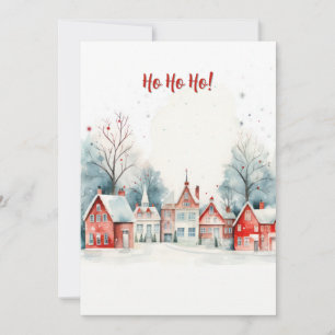 Cartes Pour Fêtes Annuelles Aquarelle minimaliste Noël saisonCarte de vacances