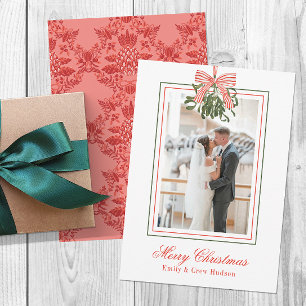 Cartes Pour Fêtes Annuelles Aquarelle Mistletoe photo de Noël
