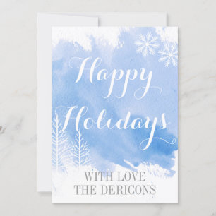 Cartes Pour Fêtes Annuelles Aquarelle moderne Joyeux Noël