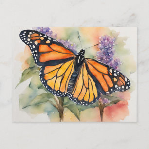 Cartes Pour Fêtes Annuelles Aquarelle Monarch Papillon Imprimer