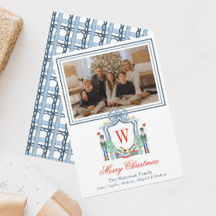 Cartes Pour Fêtes Annuelles Aquarelle Monogramme Premier Cimetière Photo