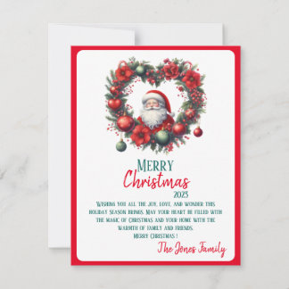 Cartes Pour Fêtes Annuelles Aquarelle Noël Père Noël -