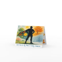 Aquarelle personnalisée avec photo Quatre saisons 