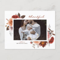 Aquarelle Rustique Chute Florale Photo Thanksgivin