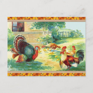 Cartes Pour Fêtes Annuelles Aquarelle Thanksgiving