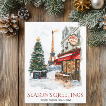 Aquarelle Tour Eiffel Paris France Voyage