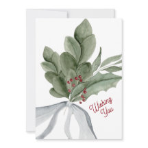 Aquarelle verte Noël personnalisé