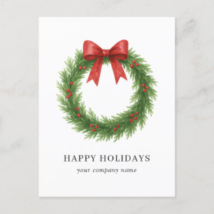 Cartes Pour Fêtes Annuelles Aquarelle Wire Moderne Affaires Noël