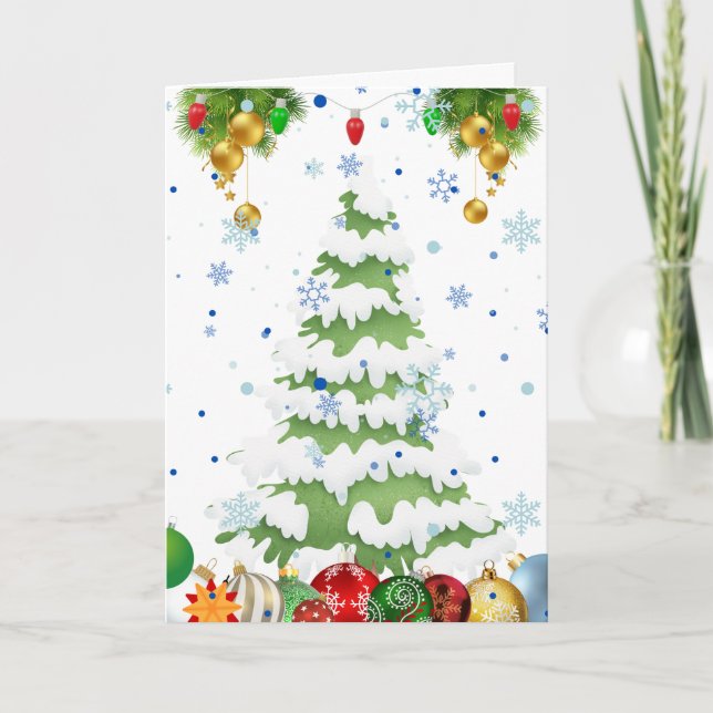 Cartes Pour Fêtes Annuelles Arborescence (Devant)