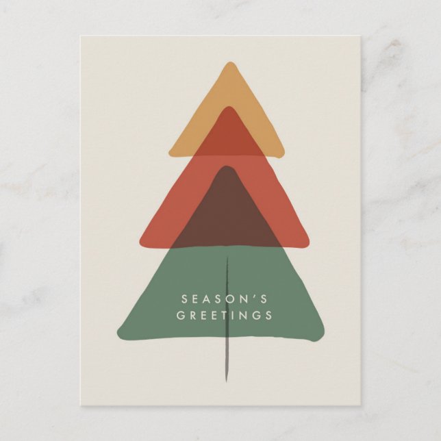 Cartes Pour Fêtes Annuelles Arborescence en couche - Bonnes Fêtes (Devant)
