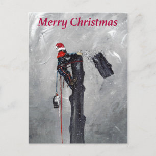 Cartes Pour Fêtes Annuelles Arborist tree surgeon christmas card card